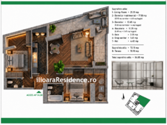 Ilioara, 3 camere, 86 mp, 500 m metrou Nicolae Grigorescu Park Lake